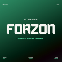 Forzon - Futuristic Display Typeface