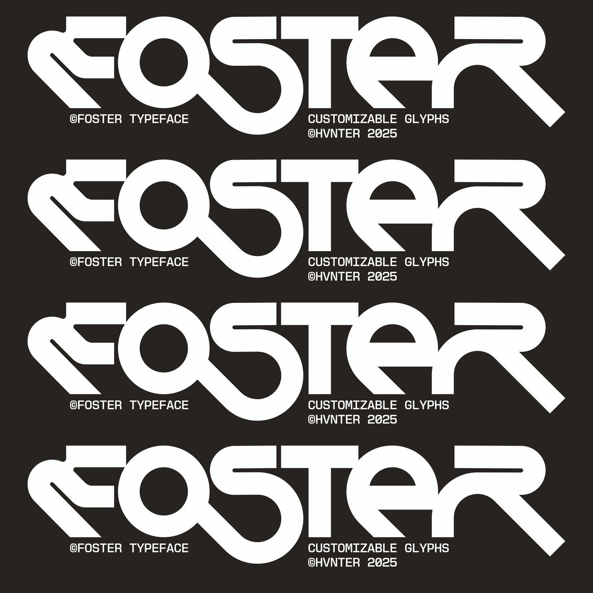 Foster Typeface by HVNTER – Studio 2am