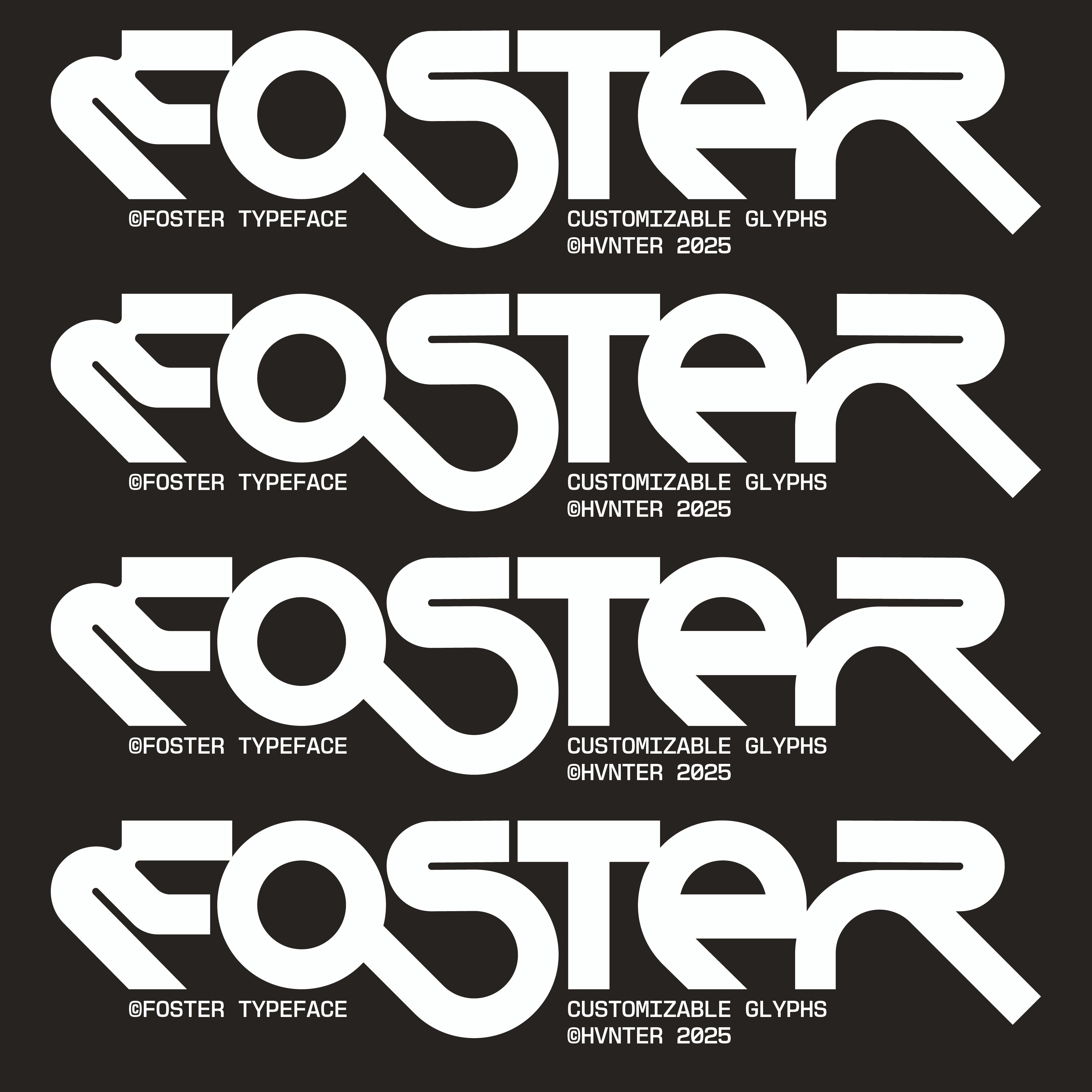 Foster Typeface