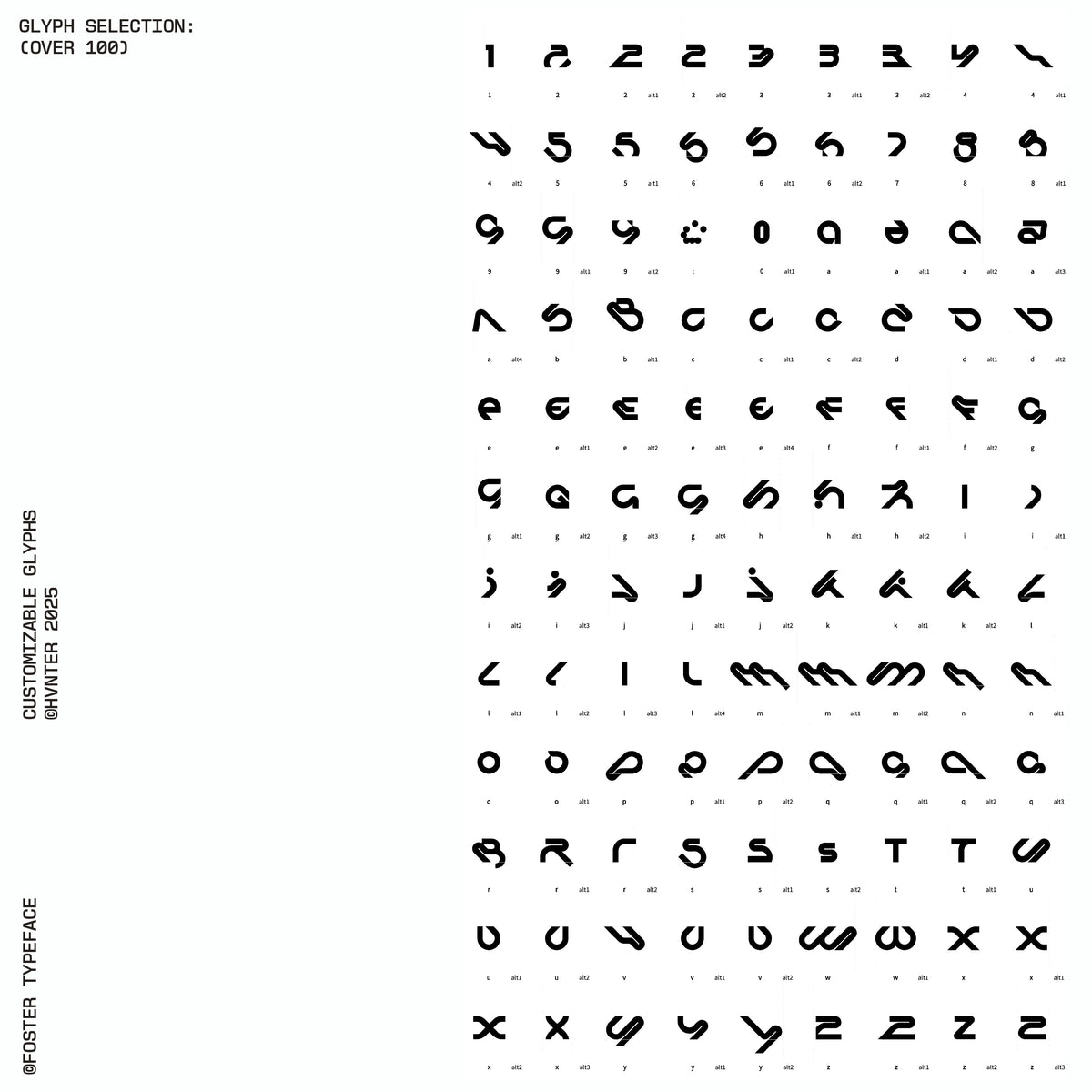 Foster Typeface by HVNTER – Studio 2am