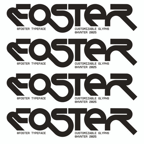 Foster Typeface
