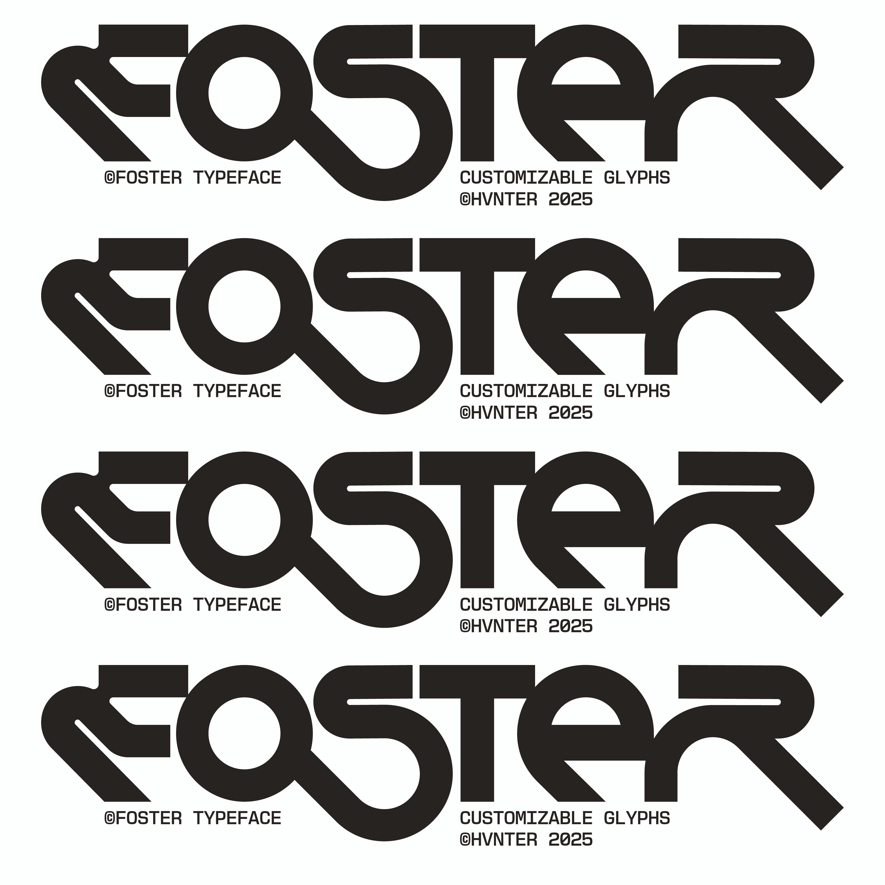 Foster Typeface