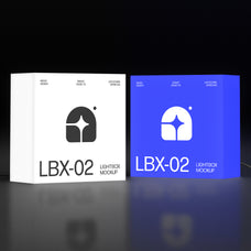 Frameless Lightbox Signage Mockups