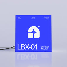 Frameless Lightbox Signage Mockups