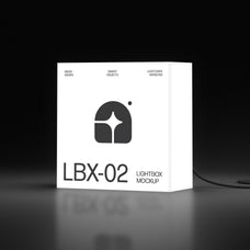 Frameless Lightbox Signage Mockups