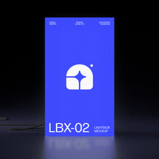 Frameless Lightbox Signage Mockups