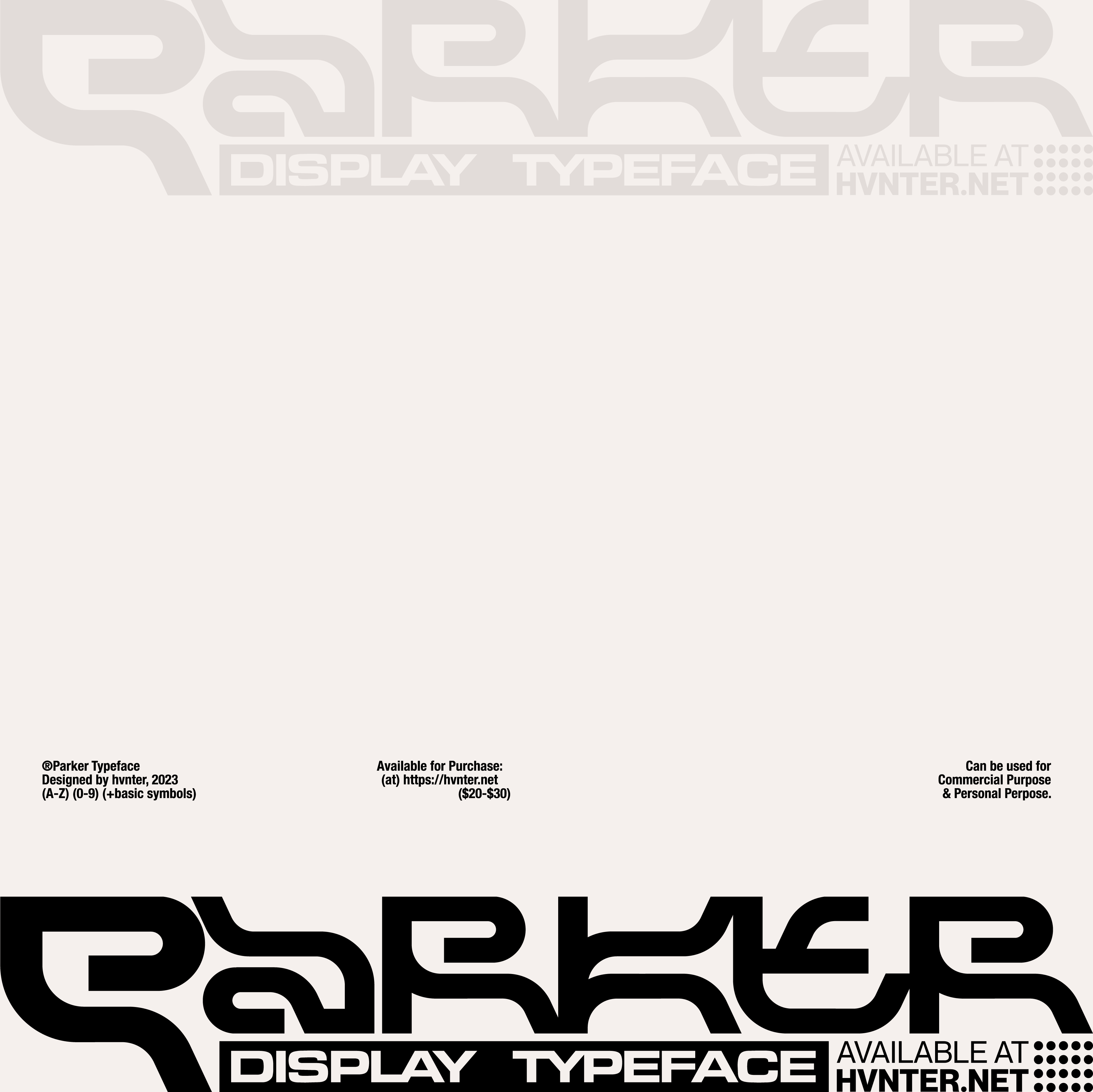 Parker Typeface