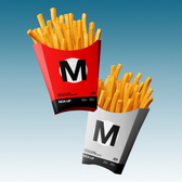 French Fries Packaging Mockup