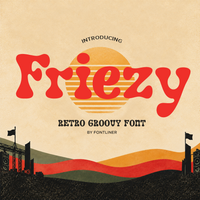 Friezy – Retro Groovy Bold Font