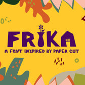 Frika – Playful Paper cut font