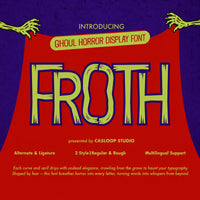 Froth - Halloween Horror Font