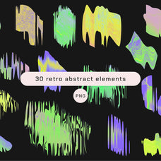 Futuristic Holographic Texture Set
