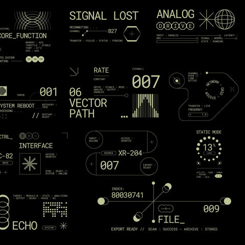 Futuristic Micrographic Element Pack