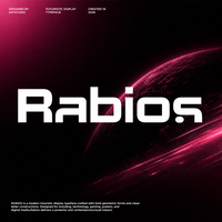 Futuristic Tech Display Font - Rabios
