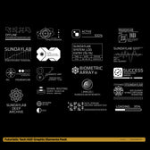 Futuristic Tech HUD Graphic Elements Pack