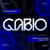 Gabio - Modern Branding Font