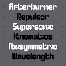 Gaiax - Futuristic Techno Font