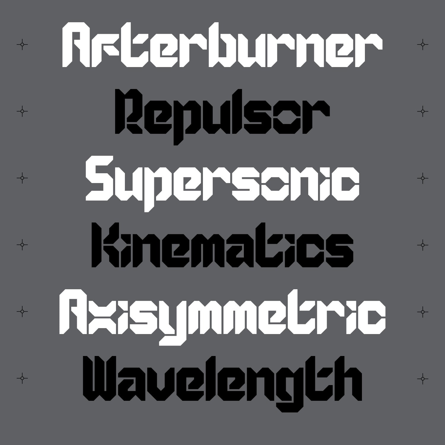 Gaiax - Futuristic Techno Font