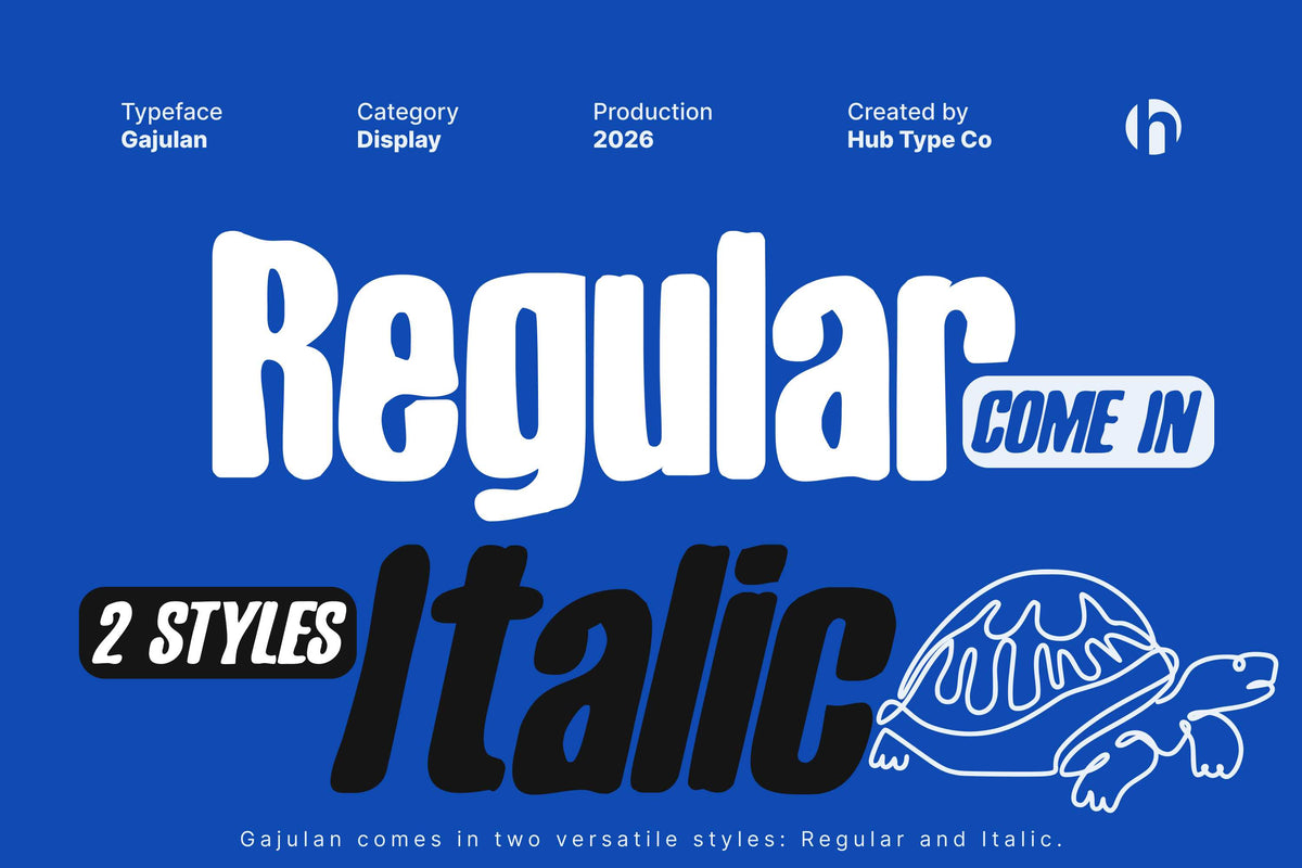 Gajulan – Bold & Organic Display Font by Hub Type Co, preview 2