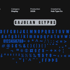 Gajulan – Bold & Organic Display Font by Hub Type Co, preview 9