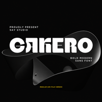 Gakero - Bold Modern Sans Serif