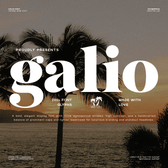 Galio – Elegant Vintage Serif Display Font