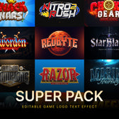 Game Logo Text Effects - SUPER PACK