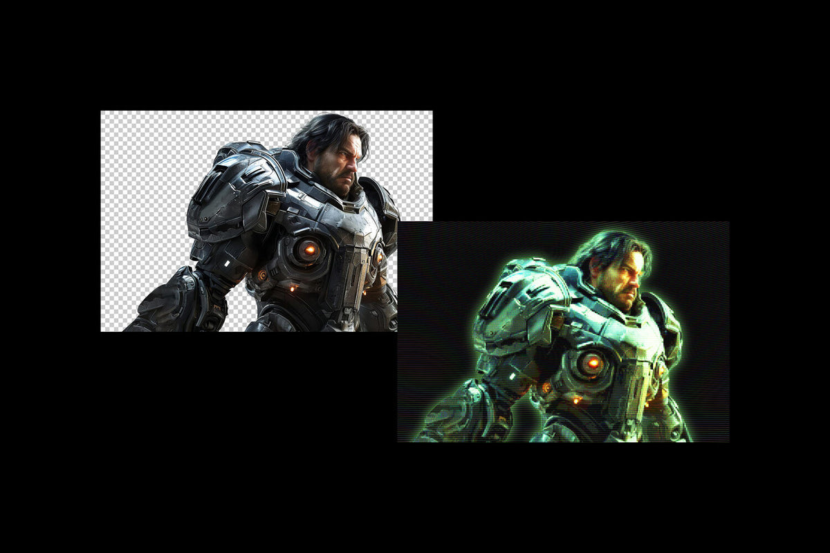 Gaming Monitor Effect by Pixelbuddha, preview 3