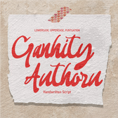 Ganhity Authoru Handwritten Script