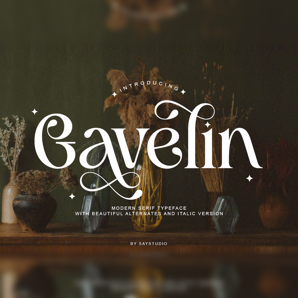 Gavelin - Modern Luxury Serif Font by Say Studio, preview 1