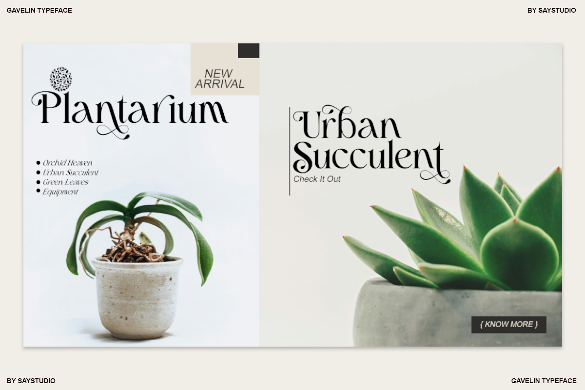 Gavelin - Modern Luxury Serif Font by Say Studio, preview 7