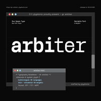 GC Arbiter — Mono Logic Typeface