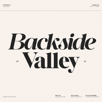 GC Backside Valley - Modern Serif