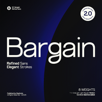 GC Bargain V2.0  – Modern Sans Family