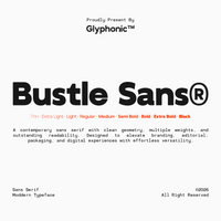 GC Bustle Sans – Modern Variable Sans