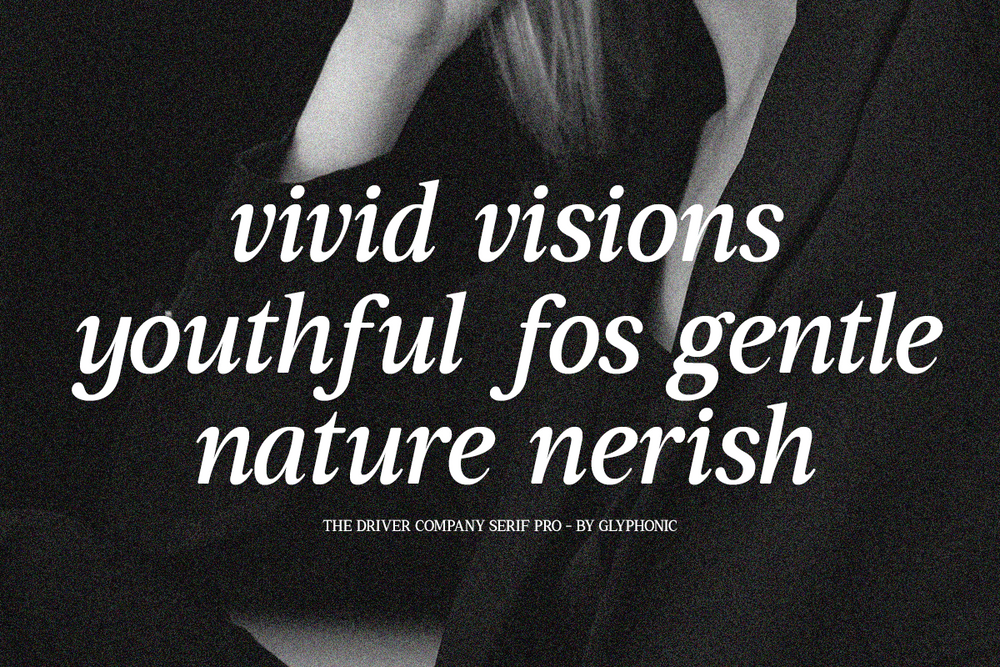 GC Driver Company - Serif Italic by Glyphonic