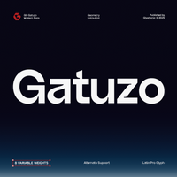 GC Gatuzo - Geometric sans