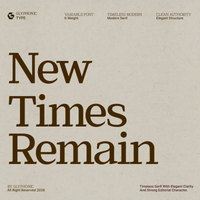 GC New Times Remain - Timeless Modern Serif