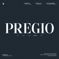GC Pregio - Clean Serif Typeface