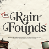 GC Rain Founds - Elegant Retro Serif