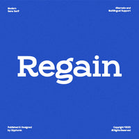 GC Regain - Display Bold Slab Serif