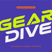 Geardive - Futuristic Sporty Typeface