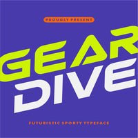 Geardive - Futuristic Sporty Typeface