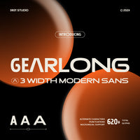 Gearlong 3 Width Modern Sans Font