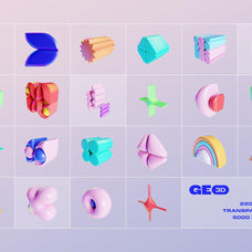 GEO/3D 220+ Colorful Objects