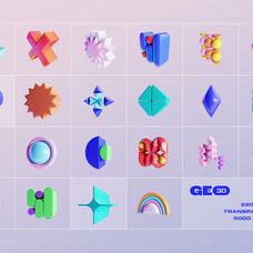GEO/3D 220+ Colorful Objects
