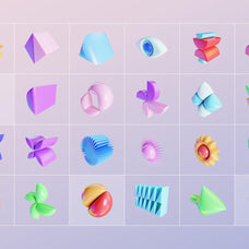 GEO/3D 220+ Colorful Objects
