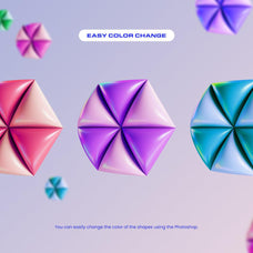 GEO/3D 220+ Colorful Objects