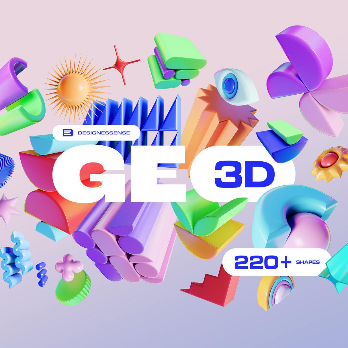 GEO/3D 220+ Colorful Objects