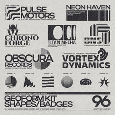 GeoForm Kit - 96 Shapes, Badges